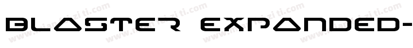 blaster expanded字体转换